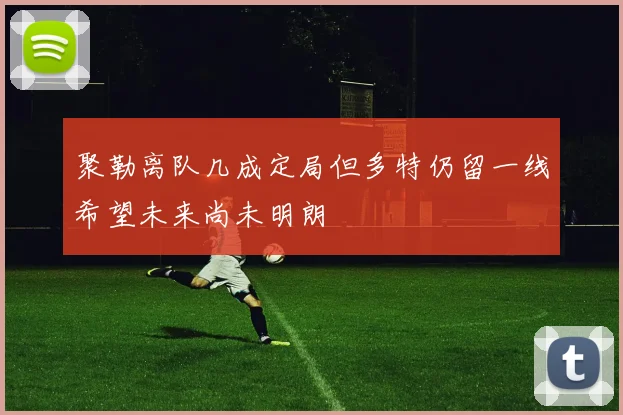 聚勒离队几成定局但多特仍留一线希望未来尚未明朗